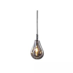 Pendelarmatuur INFINITY BLACK GLASS met open kabel, 2-polig E14 IP20, zwart dimbaar