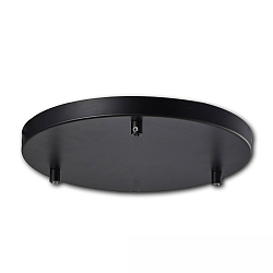Baldakijn INFINITY ROUND BLACK 3 3-voudig, rond, zonder lamphouder, zwart