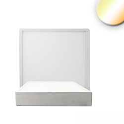 Plafondarmatuur PRO 120MM hoekig, CCT Switch IP20, wit dimbaar