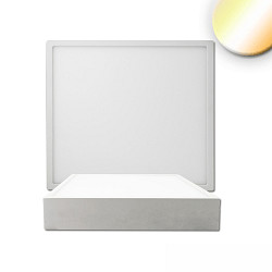 Plafondarmatuur PRO 225MM hoekig, CCT Switch IP20, wit dimbaar