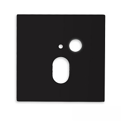 Afdekking SYS-WALL68 hoekig, zwart