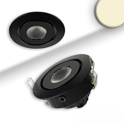 Inbouwarmatuur MINI AMP, zwart dimbaar 2,8W 290lm 3000K