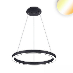 Hangarmatuur CIRCLE 580 CCT Switch IP20, zwart dimbaar