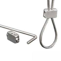 Touw houder, zilver