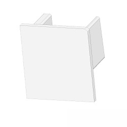 Eindkap EC220 UP10, wit