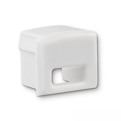 end cap EC82W SURF10 set of 1, with cable hole, white