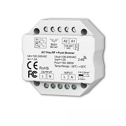 Dimmer SYS-PRO RF - PHASE TYPE CHOICE instelbaar, ZigBee aanstuurbaar, TRIAC, Sys-Pro aanstuurbaar, wit mat