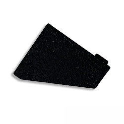 end cap EC110R (CORNER18) right, set of 1, closed, black