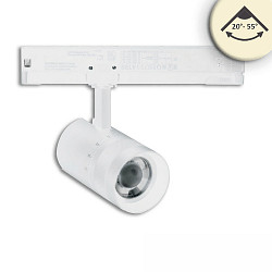 3-fase spot 12W - 20�-55� (DALI) stijf, DALI aanstuurbaar, focusseerbaar IP20, dimbaar