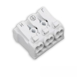 connector plug 2X3-POLE, 0.5-2.5MM�, MAX. 450V/16A 2-fold, 2-pole