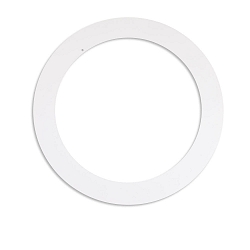 Adapter INNER � 20.1CM / OUTER � 28.7CM rond, met bladveren, gebr�llt, wit