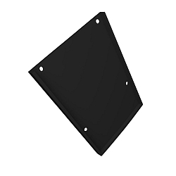 Eindkap EC113 (LAMP30 V1+V2 / U-COVER63) set van 2, zwart