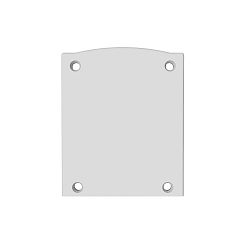 Eindkap EC116 (LAMP30 V1+V2) set van 2, wit