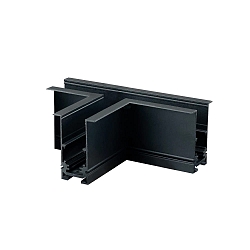 T-connector CORNER 90� HORIZONTAL - TRACK48 RECESSED ge�soleerd, mechanisch, horizontaal, zwart