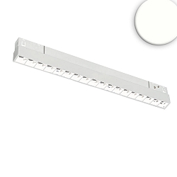 Spotlight op rail TRACK48 GRID LINE+ DALI 32CM stijf, DALI aanstuurbaar, UGR < 19, met rooster IP20, wit mat dimbaar