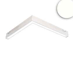 Railspots CORNER 90� HORIZONTAL - TRACK48 (DALI) stijf, DALI aanstuurbaar, horizontaal, prismatisch IP20, wit dimbaar