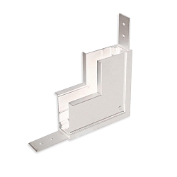 Hoekverbinder VERTICAL - TRACK48 RECESSED ge�soleerd, mechanisch, verticaal, wit