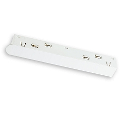 Directe verbinder TRACK48 - LINEAR-MINI stijf, elektrisch, 4-polig, universeel, wit