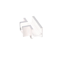 T-connector 90� HORIZONTAL - TRACK48 SURFACE FLAT plat, opbouwversie, horizontaal, wit