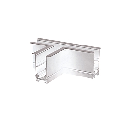 T-connector CORNER 90� HORIZONTAL - TRACK48 RECESSED ge�soleerd, mechanisch, horizontaal, wit