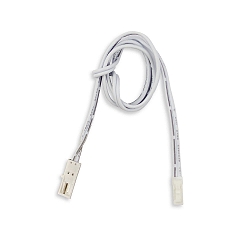 Adapter MINIAMP POLE-CHANGER MALE-FEMALE met stekker, 2-polig, wit