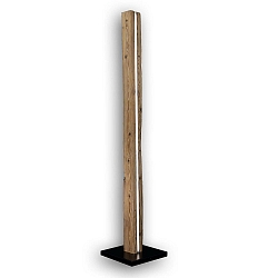 floor lamp W�DSCHNAU HOIZ tunable white, with touch dimmer IP20, wood, black dimmable