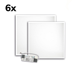 LED paneel BACKLIGHT LINE 625 set van 6, 36W 4350lm 4000K 120� 120� CRI >80