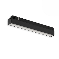 Lineair licht op rail TRACK48 LINE+ ON-OFF 30CM met diffuser IP20, zwart mat 