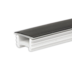 toebehoren Profiel omslag FLEX-COVER16 TWIST+BEND, opaal, zwart 500cm