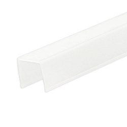 Afdekking TRACK48 FLAT SURFACE - 75��% TRANSMISSION plat, wit mat