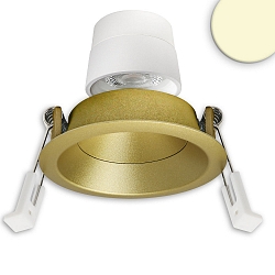 Inbouwspot BACK68 draaibaar IP20, goud dimbaar