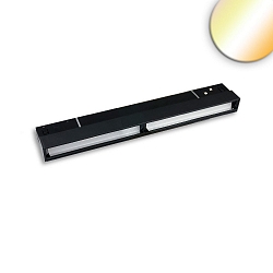 Wallwasher TRACK48 asymmetrisch IP20, zwart dimbaar