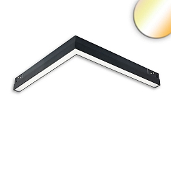 Hoeklamp op rail TRACK48 horizontaal IP20, zwart dimbaar