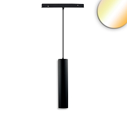 Pendelarmatuur op rail TRACK48 PIPE IP20, zwart dimbaar