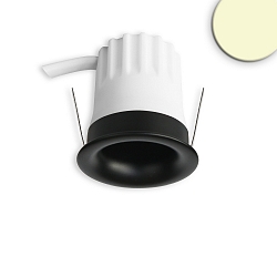 Inbouwspot BACK32 rond, set terug IP20, zwart dimbaar