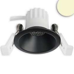 Inbouwspot BACK45 rond, set terug IP20, zwart dimbaar