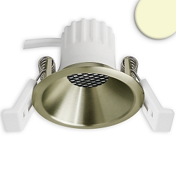 Inbouwspot BACK45 rond, set terug IP20, messing dimbaar
