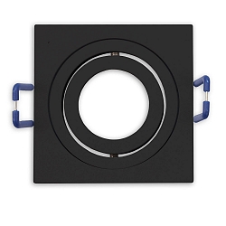 mounting frame MR11/GU10 MINI SPOT square, swivelling, black