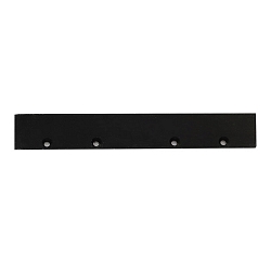 end cap EC 128 CURTAIN 10 DOUBLE 2 pcs., black