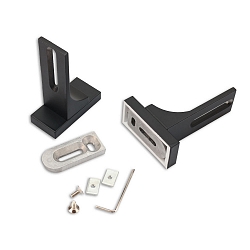 wall holder 2 pcs., short, black