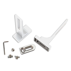 wall holder 2 pcs., long, white