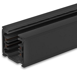 3-fasige geleiderail CLASSIC, 200cm zwart
