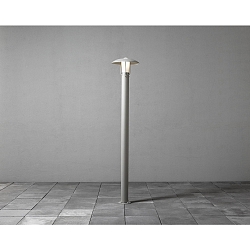 Staande lamp HEIMDAL E27 IP44, opaal, zilver