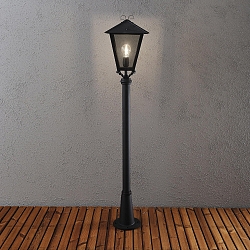 Padverlichting BENU E27 IP23, rookkleuren, zwart