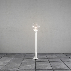 Padverlichting ORION E27 IP44, transparant, wit