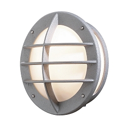 Wandarmatuur voor buitenshuis ODEN E27 IP23, opaal, zilver