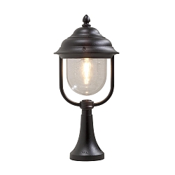 Armatuur met grondpen PARMA E27 IP43, zwart, transparant
