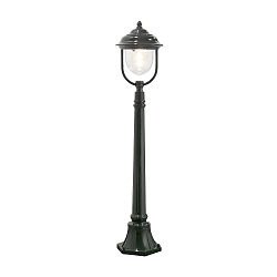 Path luminaire PARMA, E27 max. 75W, green, aluminium / clear acrylic glass
