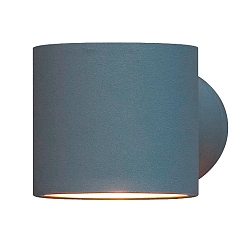 Wandarmatuur voor buitenshuis MODENA up down G9 IP44, grijs, transparant