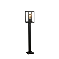 Padverlichting CARPI E27 IP44, messing, zwart dimbaar